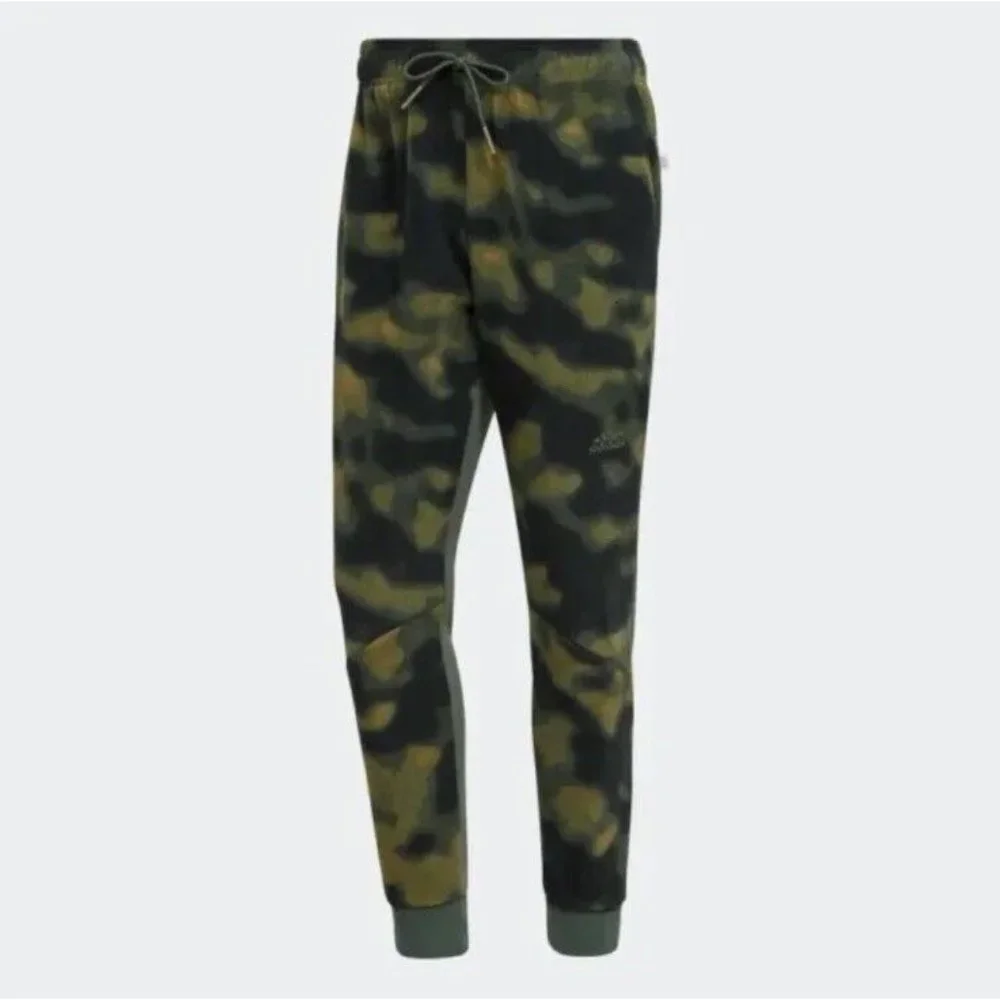 adidas Pants Joggers Men's Sportswear Polar Fleece Nature Print HS3256 size‎ M